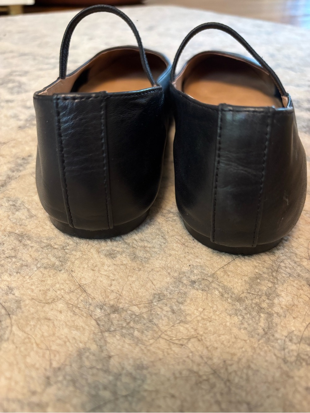 Madewell Greta Black Mary Jane Leather Flats - Picture 3 of 4